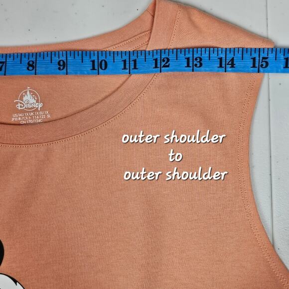 Disney Parks Mickey Mouse Salmon Tank Top NWT Women's Plus Size 1X - Picture 8 of 11